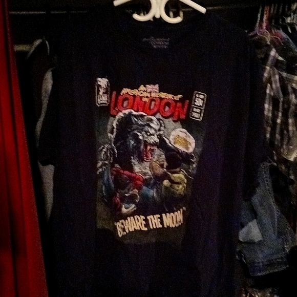 fright Rags An American Werewolf in London, 4xl black T-shirt - Picture 2 of 5